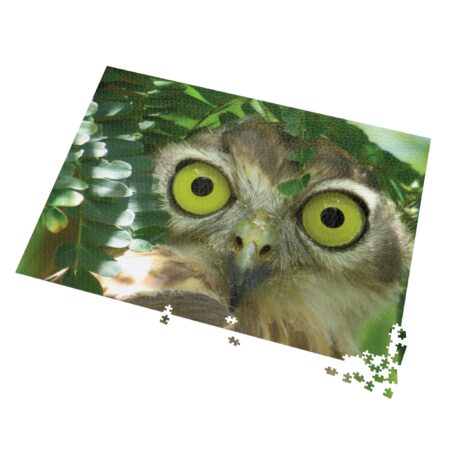Barking Owl Jigsaw Puzzle with Tin